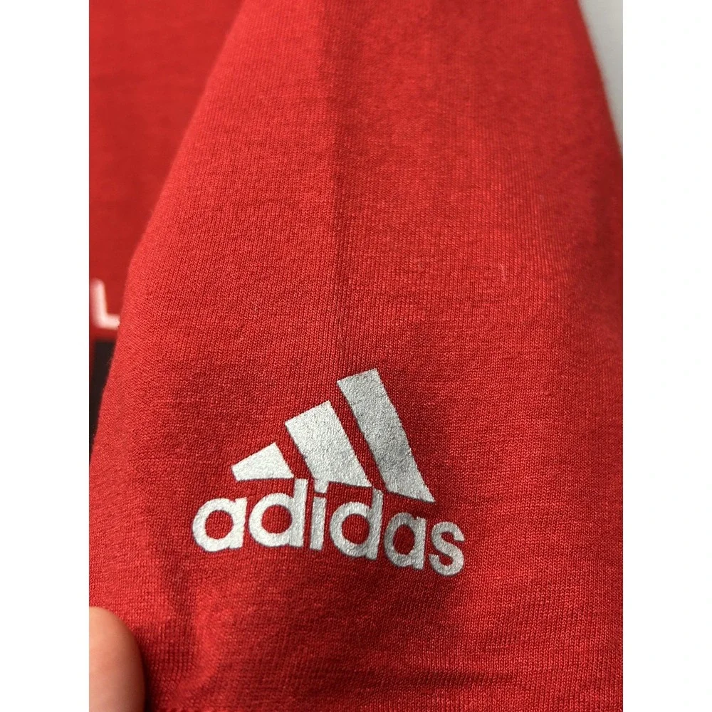 Louisville Cardinals Shirt Mens XL Red Football Showtime‎ Climalite Adidas Tee